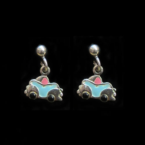 Pendientes infantiles plata y esmaltes Asturias